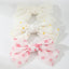 Children's Floral Bow Hair Clip Set - Colorful Fabric & Simple Style