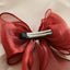 Children's Bow Knot Pearlescent Yarn Hair Clip with Long Streamers