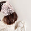 Princess Bow Knot Lace Hair Clip with Pearl Streamer for Girls