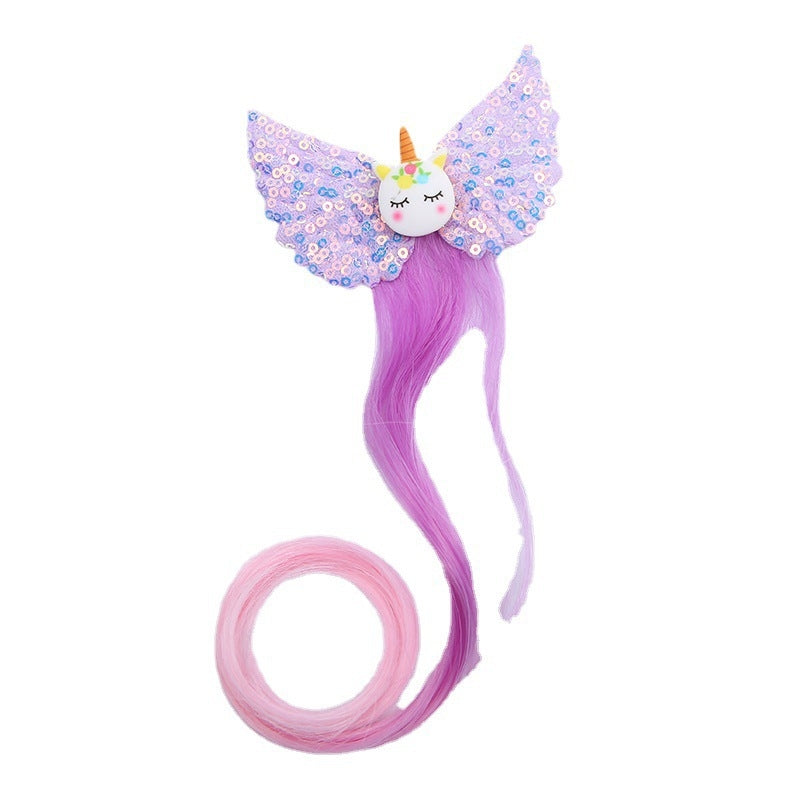 Kids' Unicorn Hair Clip - Colorful Cartoon Hair Accessory for Girls