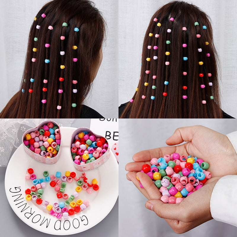 Children's Geometric Candy Color Hairpin and Beanie Buckle Hair Accessories Set