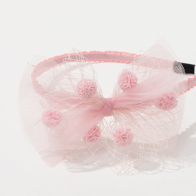 Kids' Bow Knot Lace Hairband - Cute Princess Style Hair Accessory