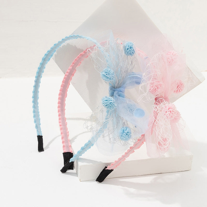 Kids' Bow Knot Lace Hairband - Cute Princess Style Hair Accessory