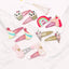 Children's Ice Cream Heart & Unicorn Bow Sequin Glitter Hair Clips Set