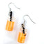 Korean Cute Fruit Pearl Milk Tea Earrings - Creative Miniature Style