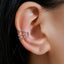 Korean Minimalist Metal Wave C-shaped Twist Ear Cuff Earrings