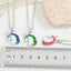 Korean Cute Colorful Pegasus Pendant Necklace Jewelry
