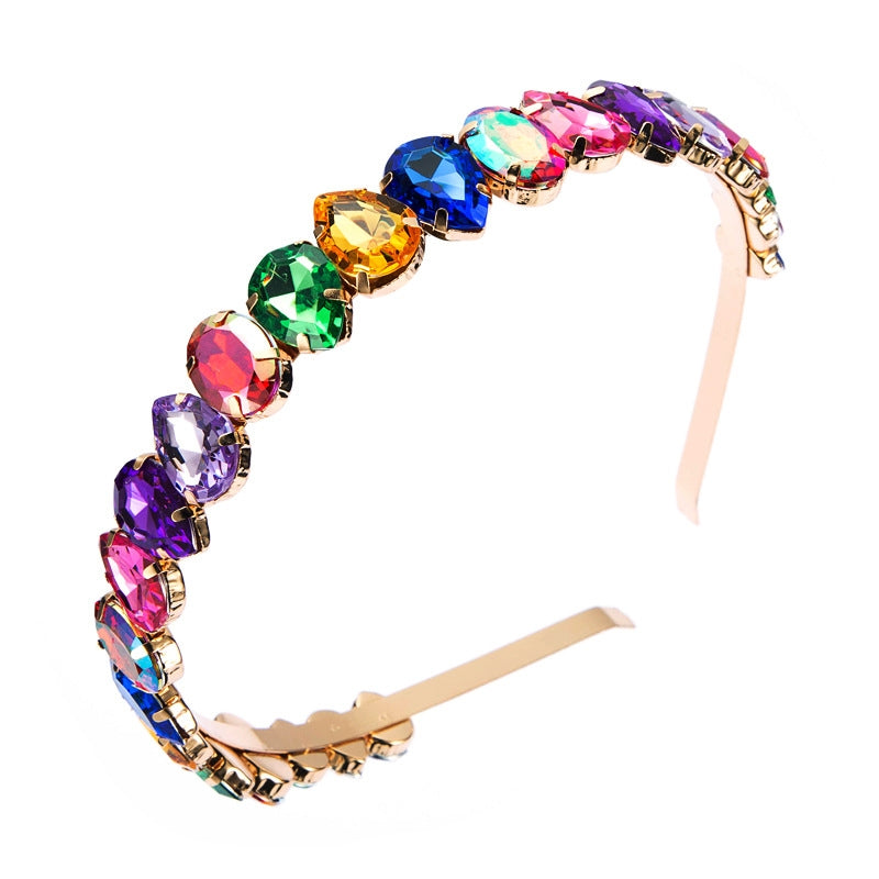 Korean Rhinestone Metal Headband for Women