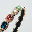 Korean Fashion Retro Glass Diamond Hair Band - Thin Edge Hair Accessory