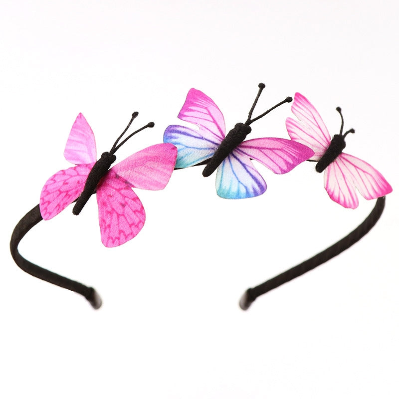 Korean Princess Butterfly Headdress Hair Band for Girls