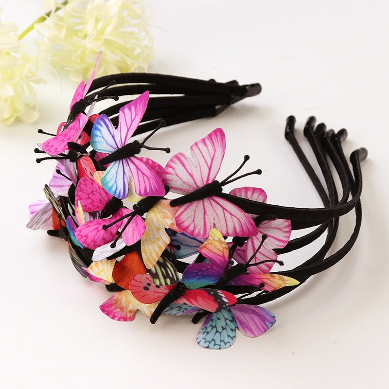 Korean Princess Butterfly Headdress Hair Band for Girls