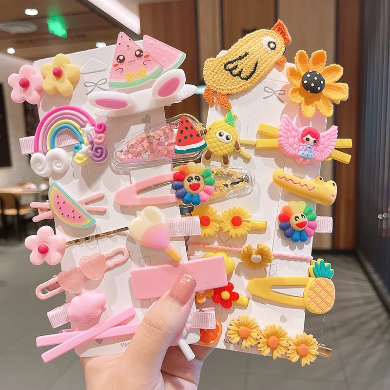 Korean Cartoon Flower Hair Clip for Girls