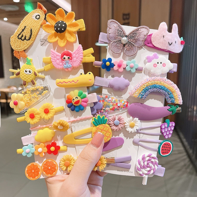 Korean Cartoon Flower Hair Clip for Girls