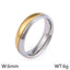 Korean Minimalist Geometric Titanium Steel Couple Rings