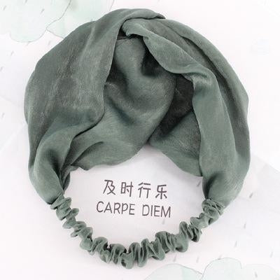 Korean Style Fabric Cross Wide Headband for Women