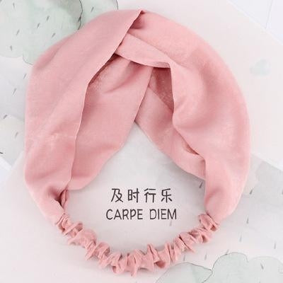 Korean Style Fabric Cross Wide Headband for Women