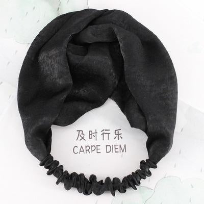 Korean Style Fabric Cross Wide Headband for Women