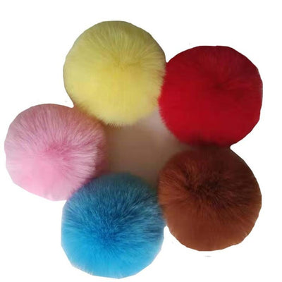 Korean Pom-Pom Hair Ring for Children - Rubber Band Hair Accessories