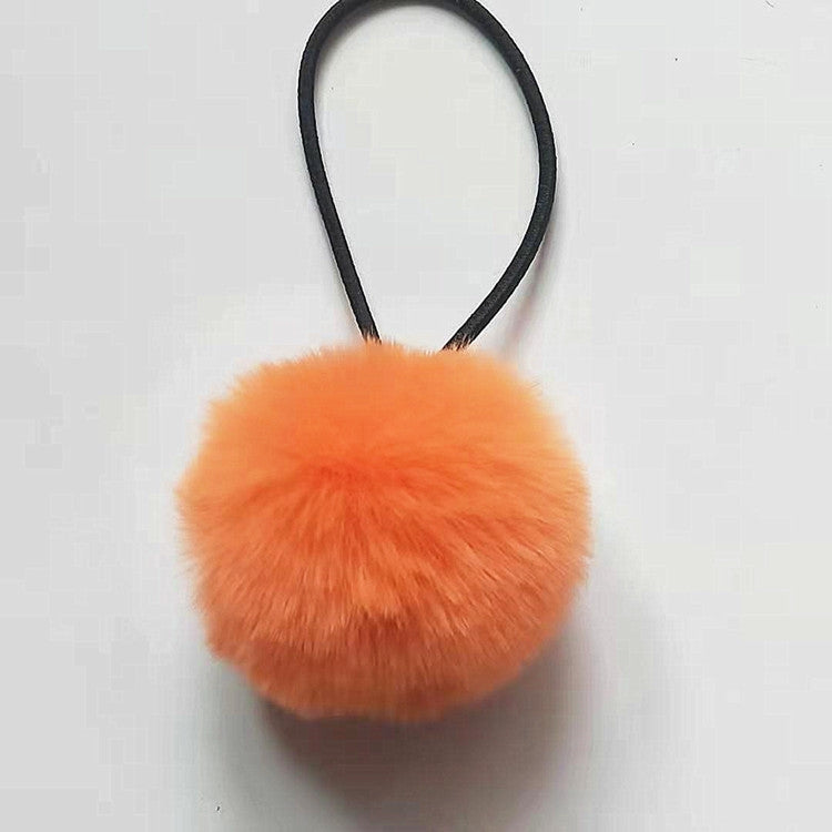 Korean Pom-Pom Hair Ring for Children - Rubber Band Hair Accessories