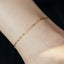 Stainless Steel Double Layer Heart Anklet for Women - 18K Gold Plated Beach Jewelry