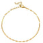 Stainless Steel Double Layer Heart Anklet for Women - 18K Gold Plated Beach Jewelry