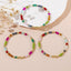 Bohemian Geometric Heart Crystal Beaded Bracelet Set