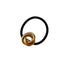 Elegant Metal Round Hair Tie with Rubber Band