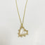 Classic Heart Shape 14k Gold Plated Enamel Pendant Necklace