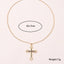 Elegant Enamel Cross Pendant Necklace for Women