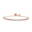 Geometric Copper Zircon Adjustable Bangle Bracelet for Women