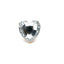 Heart Shape Rhinestone Inlay Women's Open Ring