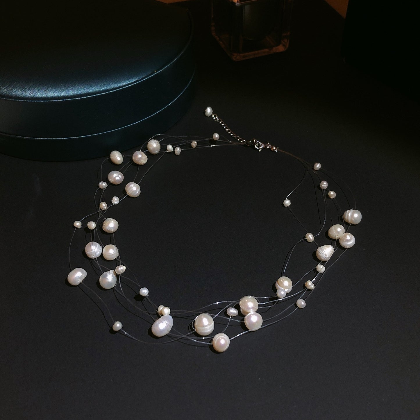 Freshwater Pearl Multi-Layer Beaded Necklace for Women