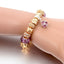 Modern Geometric Animal Crystal Alloy Women's Bracelet with Gold European Beads