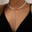 Elegant Pearl Tassel Pendant Necklace for Women