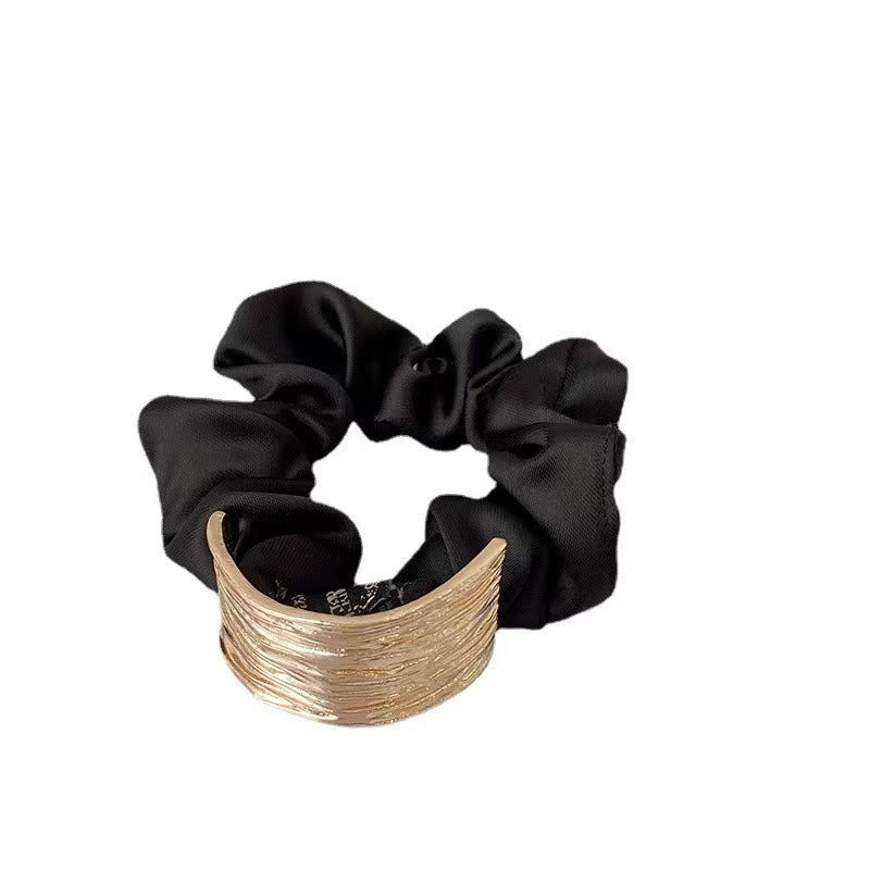 Elegant Metal Arch Hair Tie - Rectangle Alloy Plating Ponytail Holder