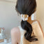 Elegant Metal Arch Hair Tie - Rectangle Alloy Plating Ponytail Holder