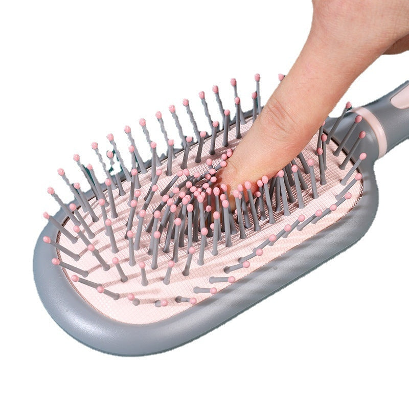 Elegant Solid Color Anti-Static Air Cushion Hairbrush for Women