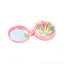 Lady Solid Color Folding Airbag Hair Comb with Mirror - Portable Massage Hairdressing Tool