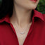 Lady Sterling Silver Moissanite Necklace