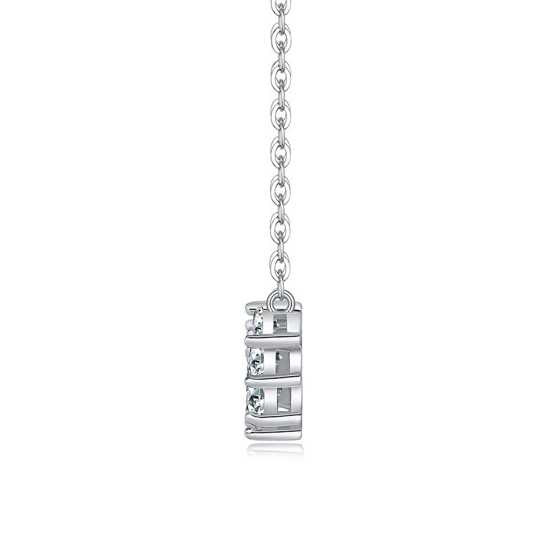 Lady Sterling Silver Moissanite Necklace