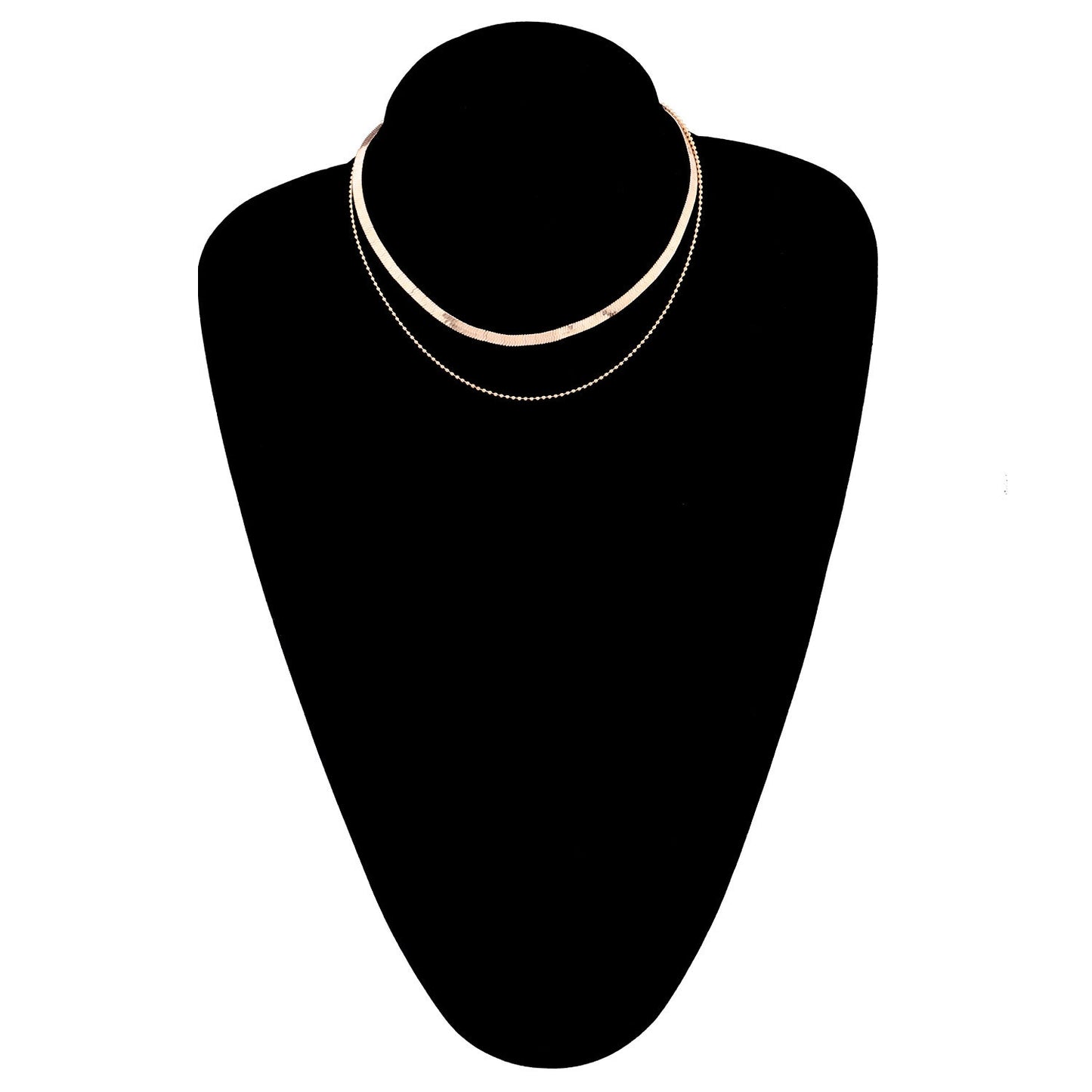 Geometric Alloy Layered Women's Statement Necklace