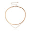 Geometric Alloy Layered Women's Statement Necklace