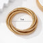 Geometric Iron Stoving Varnish Snake Design Gold Open Cuff Bracelet for Women