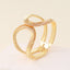 Geometric Iron Stoving Varnish Snake Design Gold Open Cuff Bracelet for Women