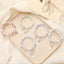 Lady Sweet Classic Pentagram Bell Crystal Alloy Moonstone Bracelets for Women