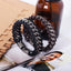 Men's Leather Alloy Chain Bracelet - Retro Fashion Jewelry