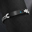 Personalized Stainless Steel Diamond Couple ID Bracelet