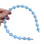 Bamboo Whisper Jade Green Beaded Hair Hoop - Elegant Niche Design Headband