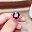 Live Broadcast Mozambique Garnet Open Ring - Pigeon Blood Red Gemstone Ring