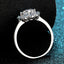 Luxurious 1 Carat Moissanite Sterling Silver Engagement Ring